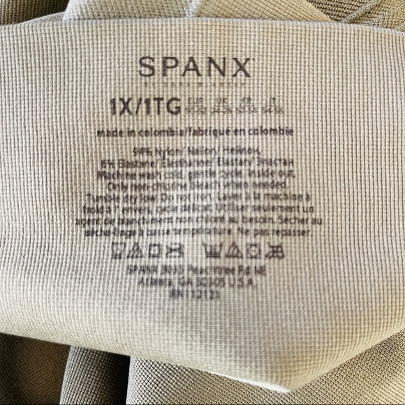 Spanx Look At Me Now Olive Green Crop Leggings Size 1X - Picture 7 of 8